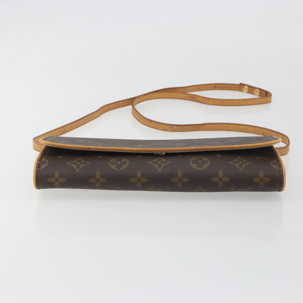 LOUIS VUITTON Monogram Pochette Twin GM Shoulder Bag M51852 LV Auth ka5799