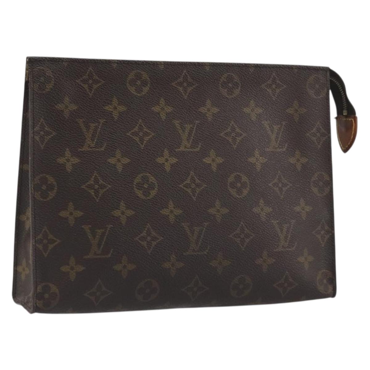 LOUIS VUITTON Monogram Poche Toilette 26 Pouch M47542 LV Auth ka5800