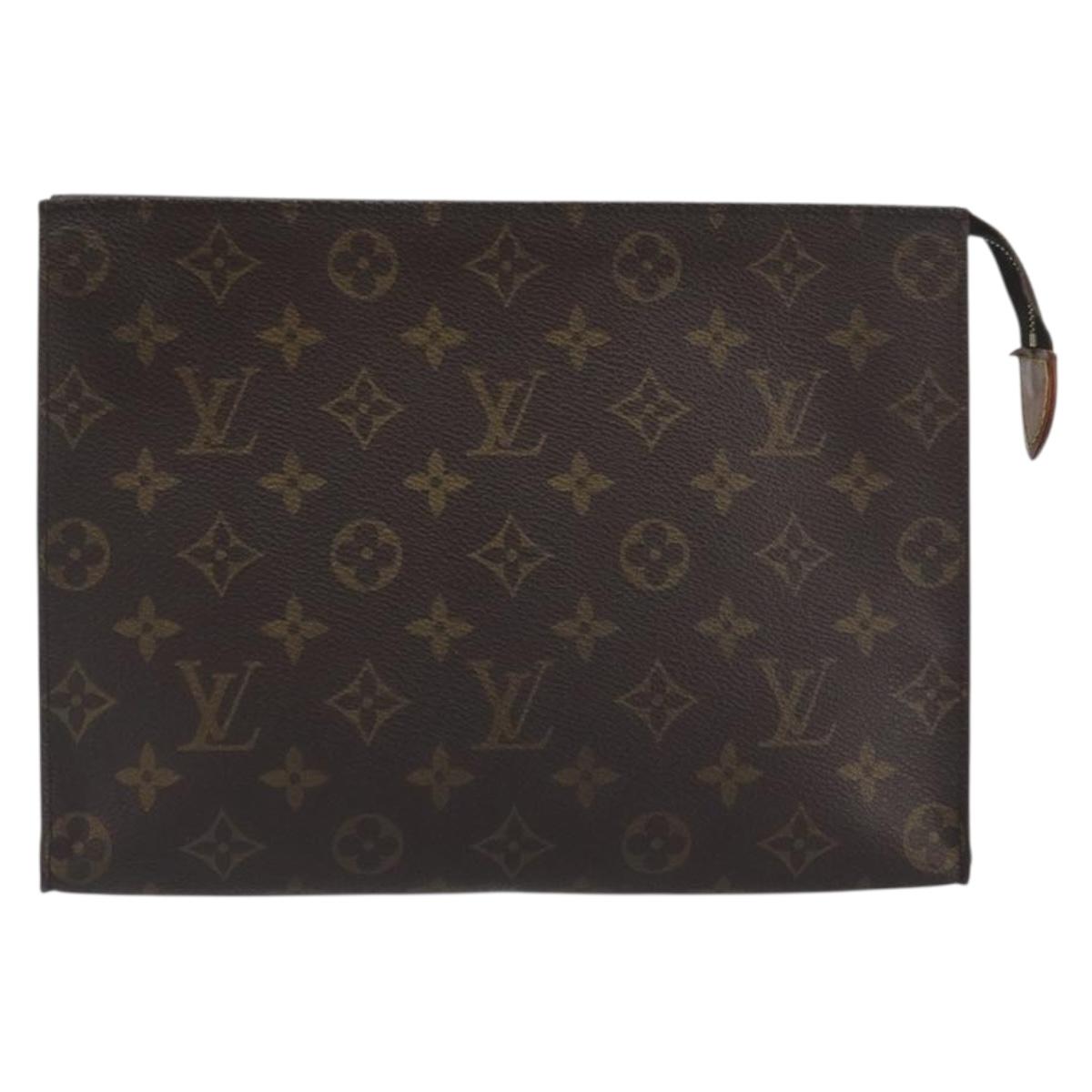 LOUIS VUITTON Monogram Poche Toilette 26 Pouch M47542 LV Auth ka5800