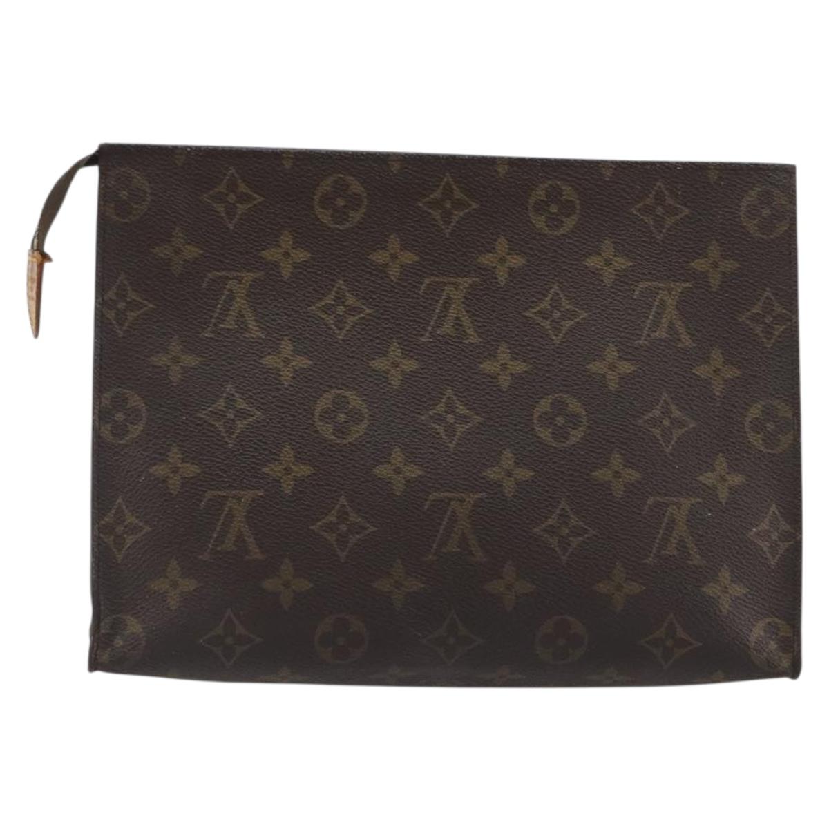 LOUIS VUITTON Monogram Poche Toilette 26 Pouch M47542 LV Auth ka5800