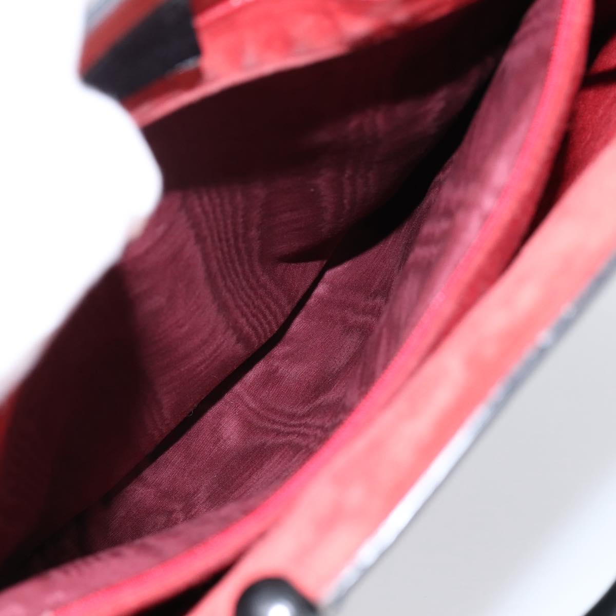 GUCCI Bamboo Hand Bag Leather Black Gold 002 1060 Auth ka5801