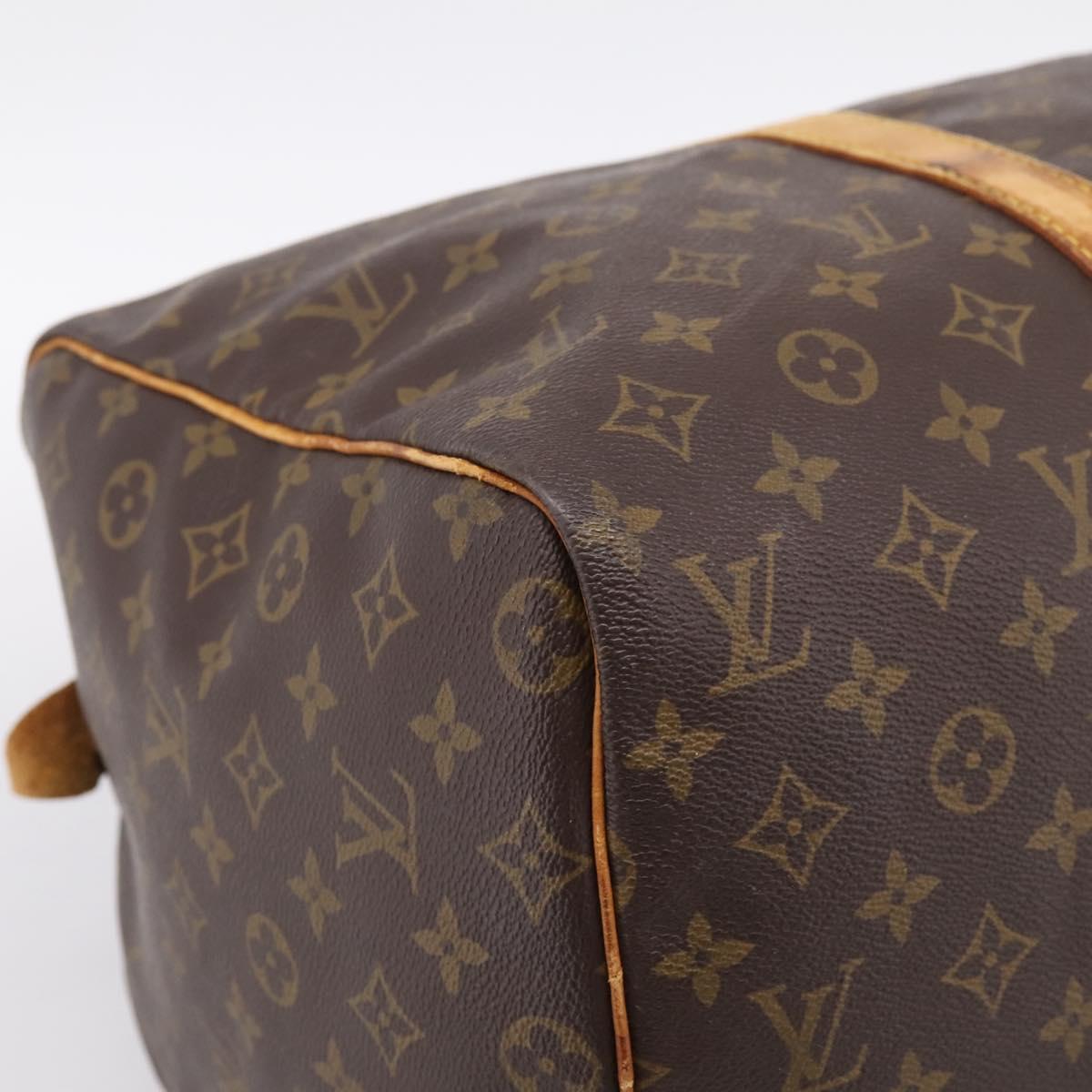 LOUIS VUITTON Monogram Sac Souple 45 Boston Bag M41624 LV Auth ka5803