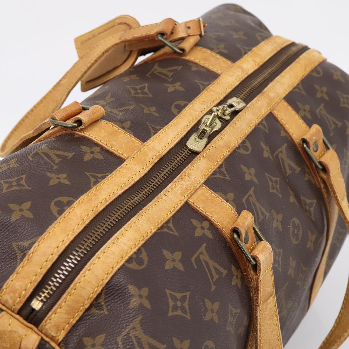 LOUIS VUITTON Monogram Sac Souple 45 Boston Bag M41624 LV Auth ka5803