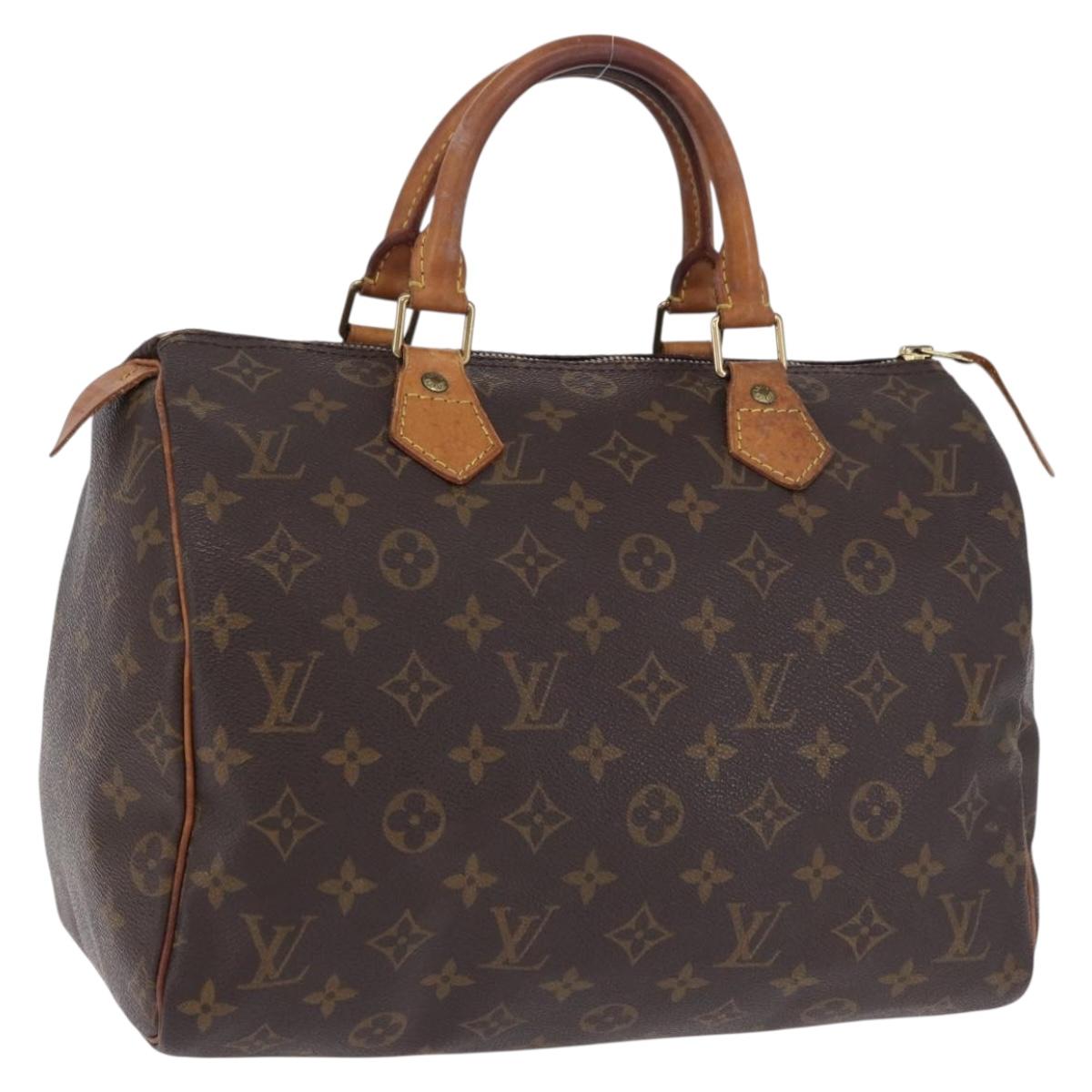 LOUIS VUITTON Monogram Speedy 30 Hand Bag M41526 LV Auth ka5804A