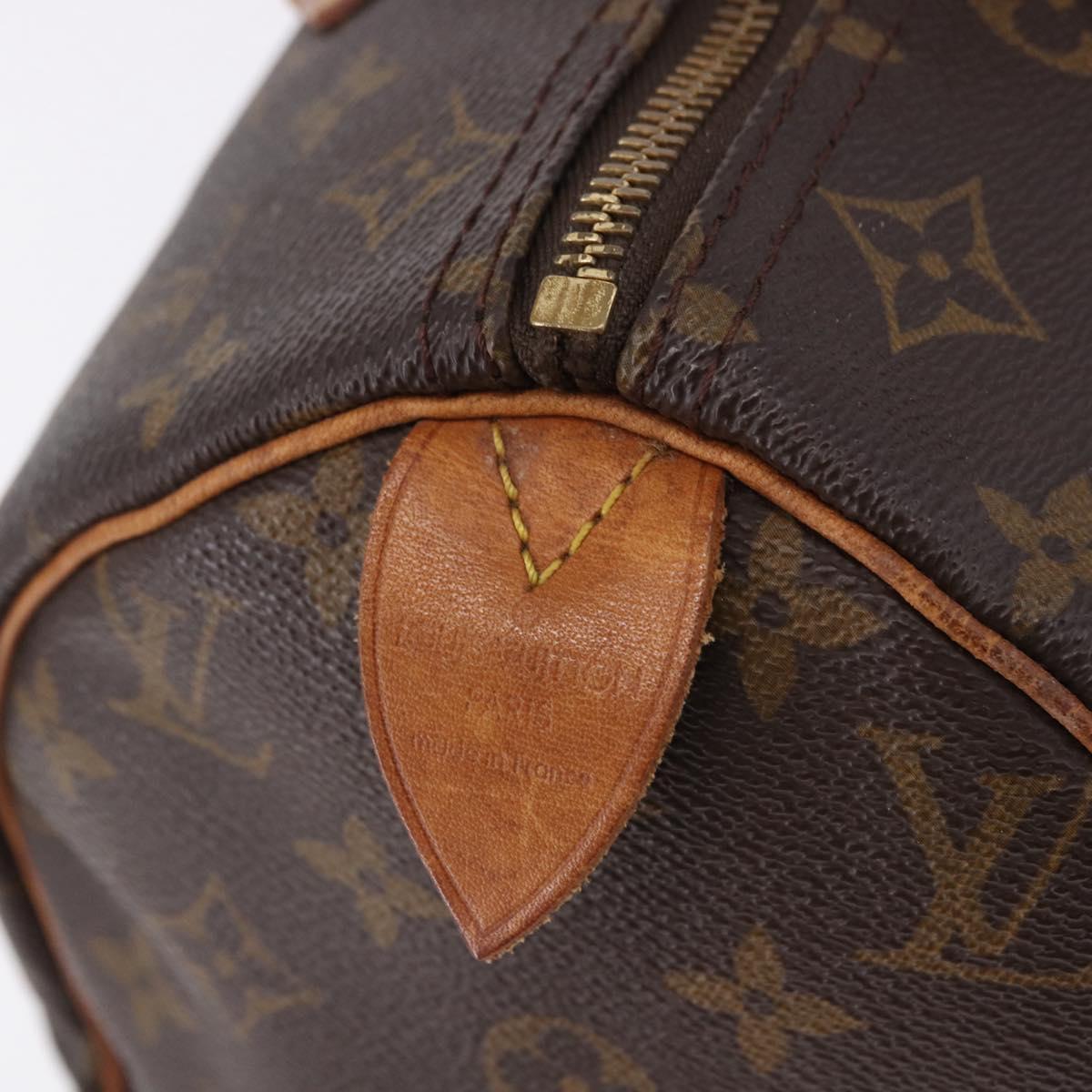 LOUIS VUITTON Monogram Speedy 30 Hand Bag M41526 LV Auth ka5804A