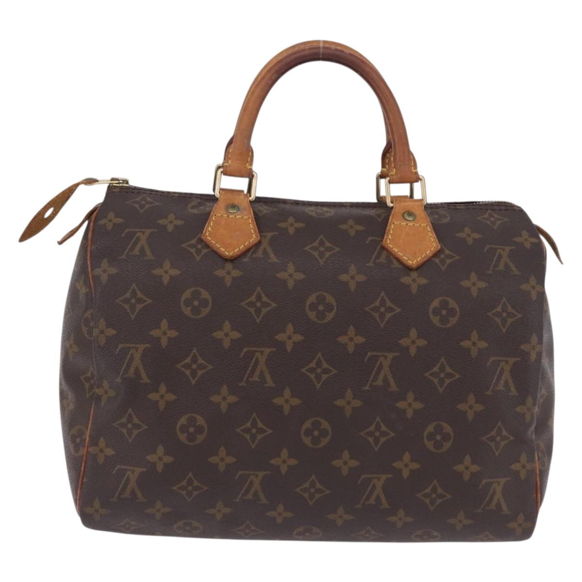 LOUIS VUITTON Monogram Speedy 30 Hand Bag M41526 LV Auth ka5804A
