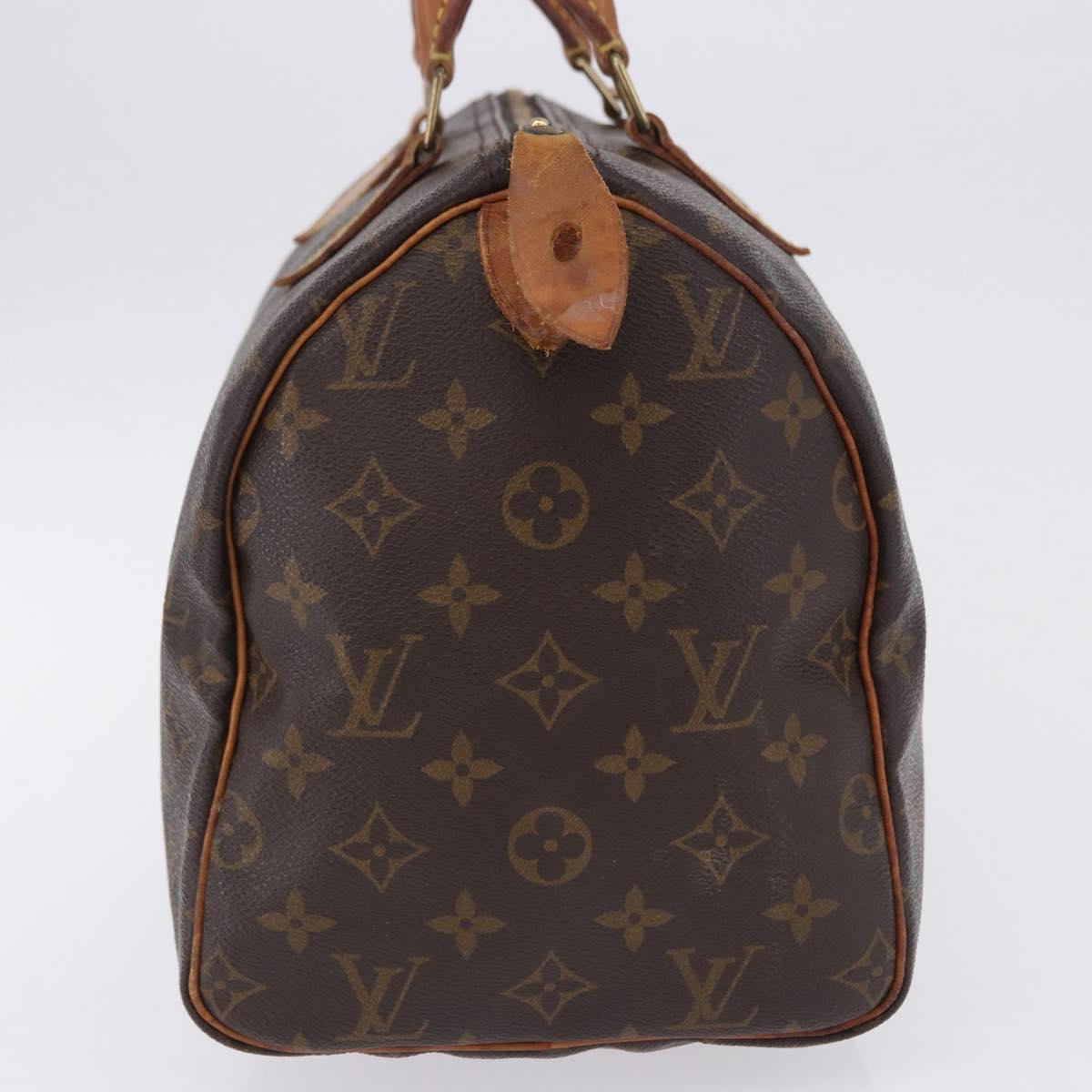 LOUIS VUITTON Monogram Speedy 30 Hand Bag M41526 LV Auth ka5804A
