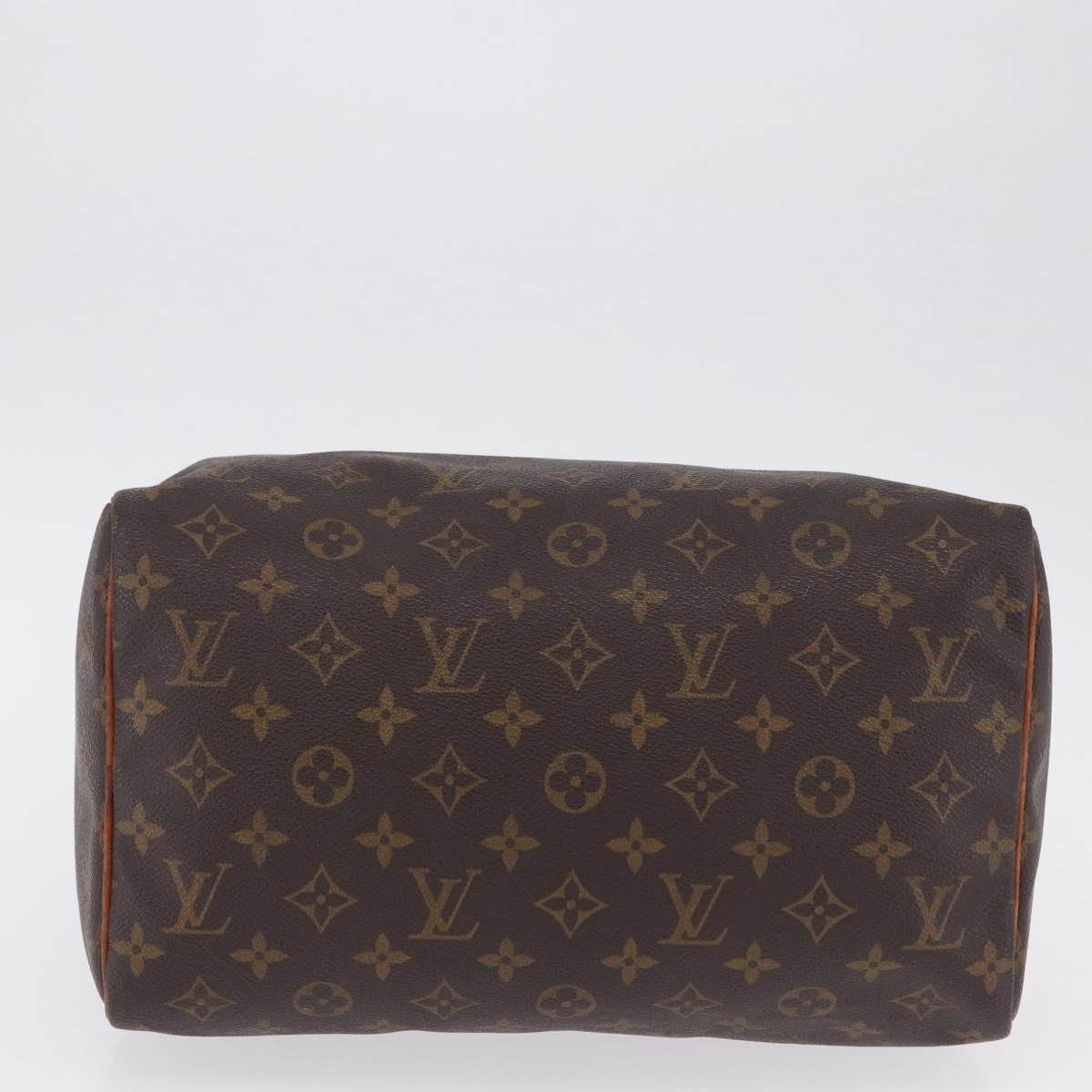 LOUIS VUITTON Monogram Speedy 30 Hand Bag M41526 LV Auth ka5804A
