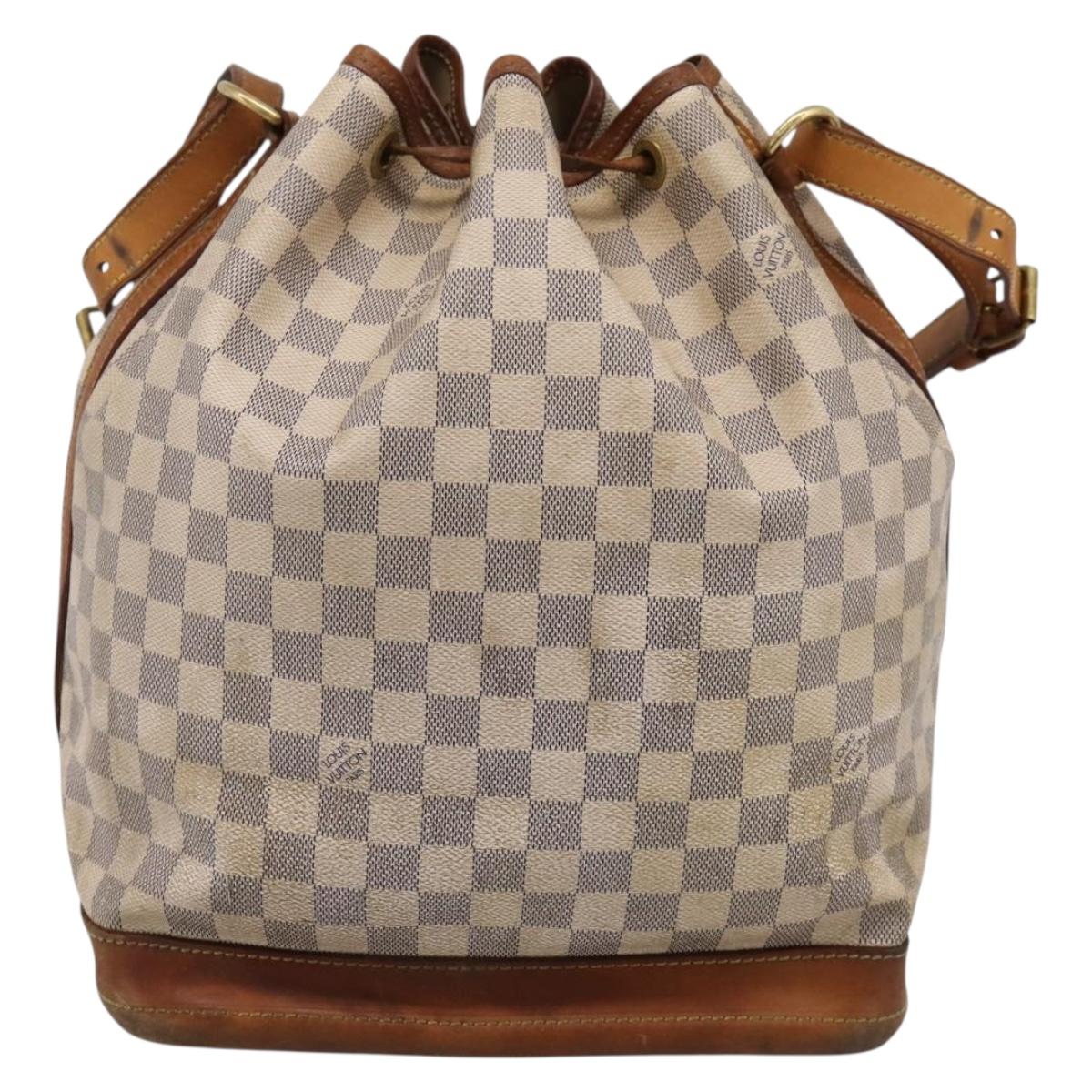 LOUIS VUITTON Damier Azur Noe Shoulder Bag N42222 LV Auth ka5805