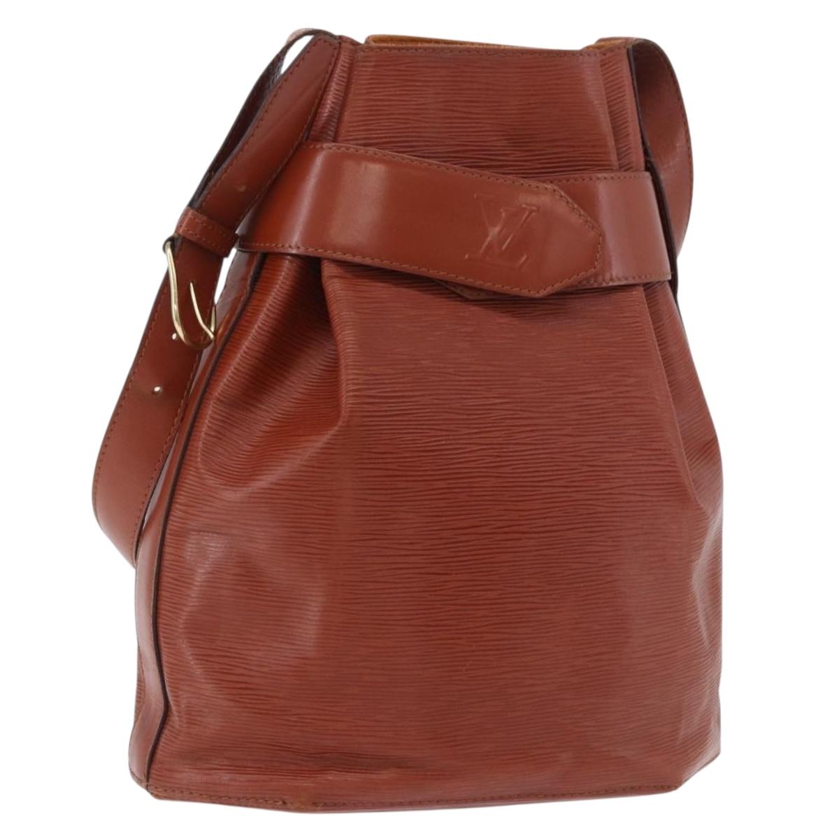 LOUIS VUITTON Epi Sac Depaule GM Shoulder Bag Brown M80193 LV Auth ka5808