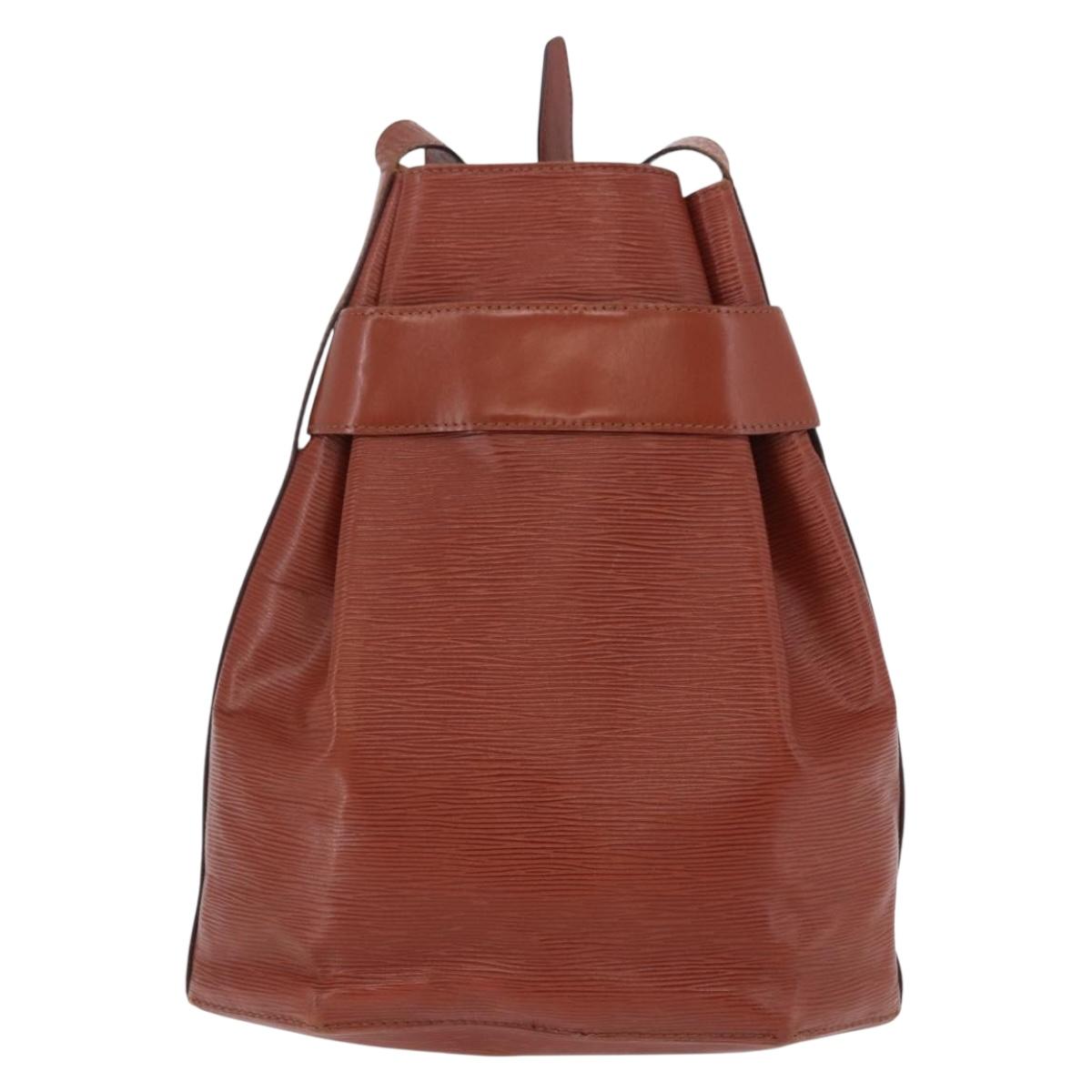 LOUIS VUITTON Epi Sac Depaule GM Shoulder Bag Brown M80193 LV Auth ka5808