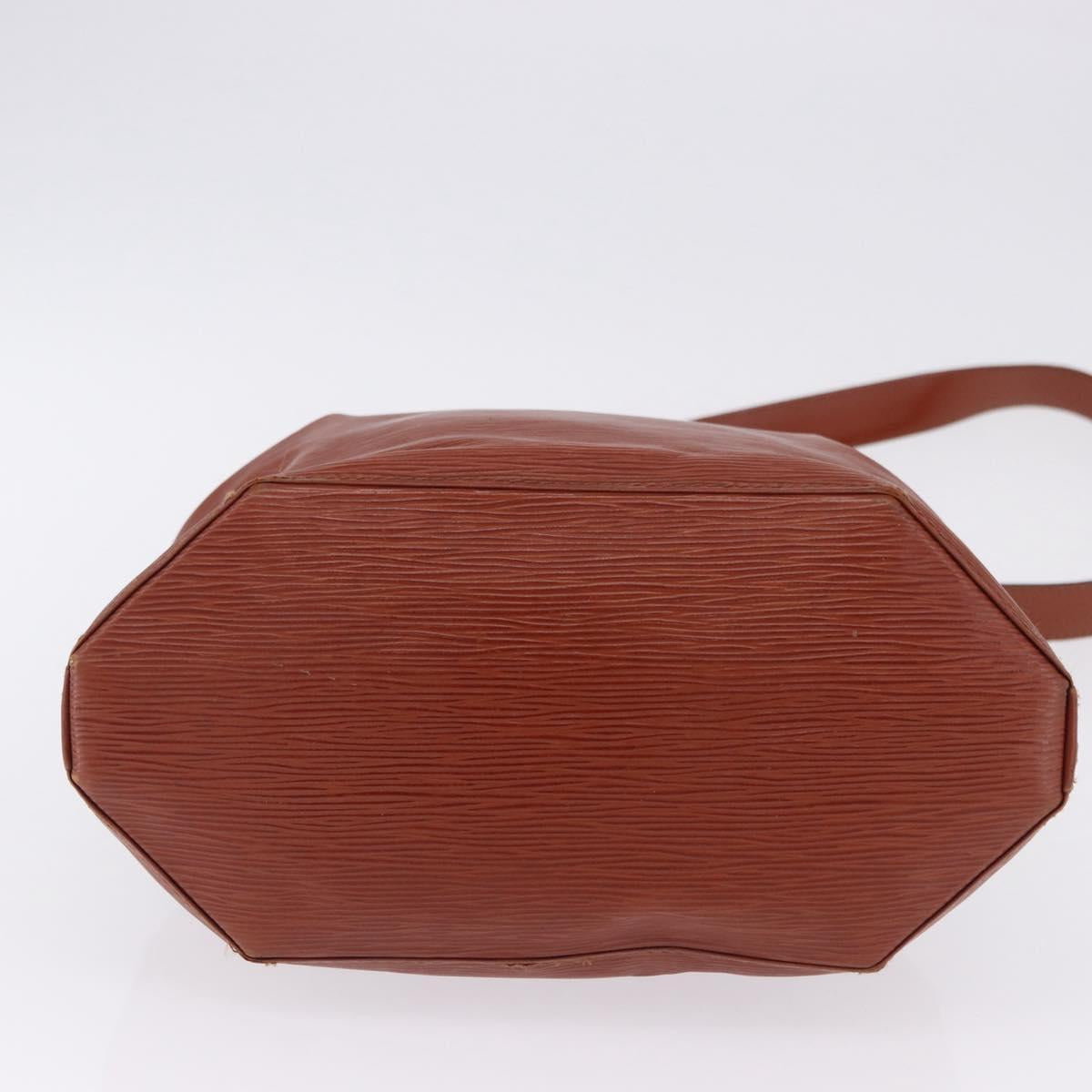 LOUIS VUITTON Epi Sac Depaule GM Shoulder Bag Brown M80193 LV Auth ka5808