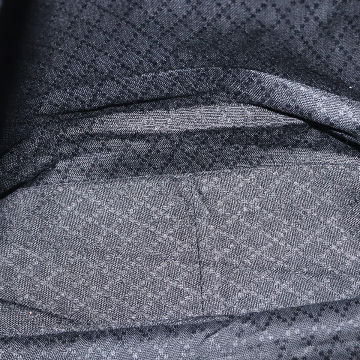 GUCCI Bamboo Shoulder Bag Canvas Black Silver 001 1014 1577 5 Auth ka582