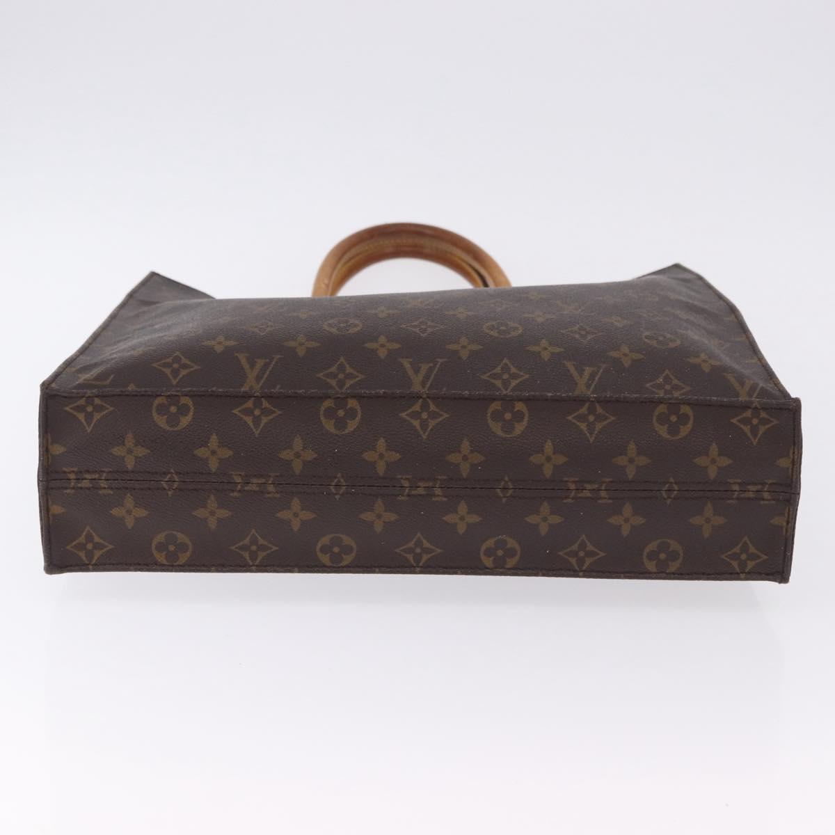 LOUIS VUITTON Monogram Sac Plat Hand Bag M51140 LV Auth ka5821