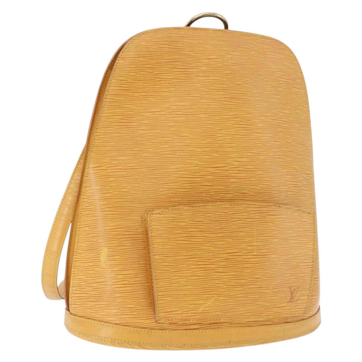 LOUIS VUITTON Epi Gobelins Backpack Yellow M52299 LV Auth ka5826
