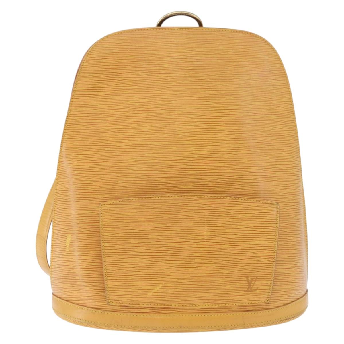 LOUIS VUITTON Epi Gobelins Backpack Yellow M52299 LV Auth ka5826