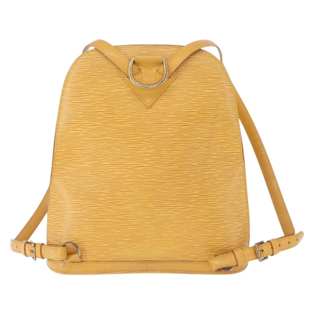 LOUIS VUITTON Epi Gobelins Backpack Yellow M52299 LV Auth ka5826