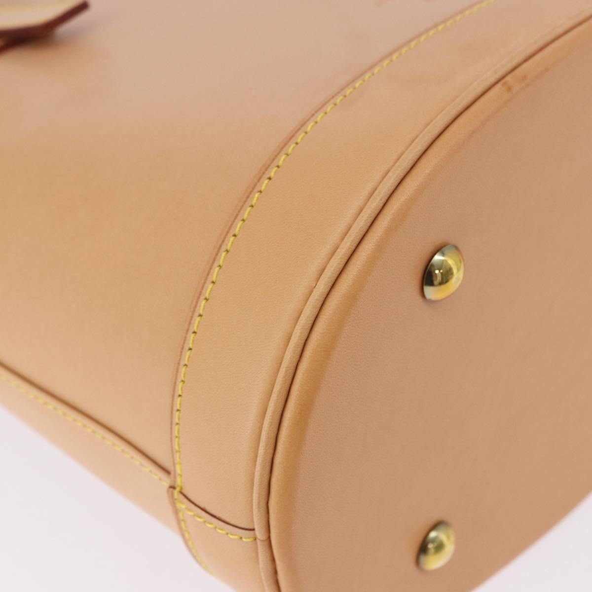 LOUIS VUITTON Nomad leather Bucket PM Shoulder Bag Beige M85001 LV Auth ka5828V