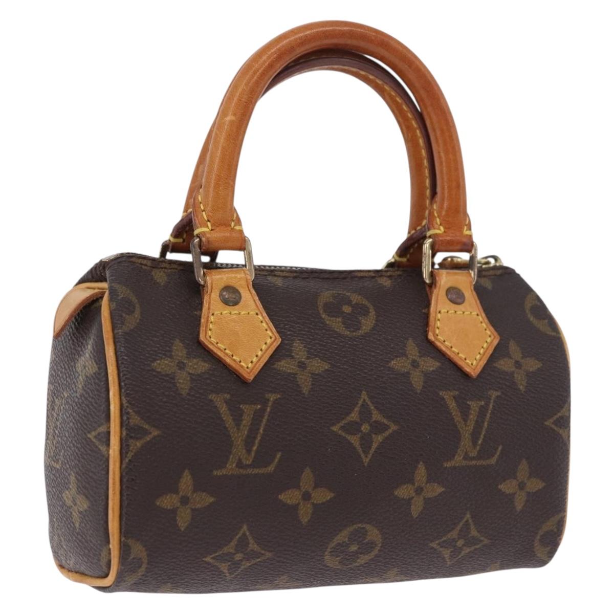 LOUIS VUITTON Monogram Mini Speedy Hand Bag M41534 LV Auth ka5830
