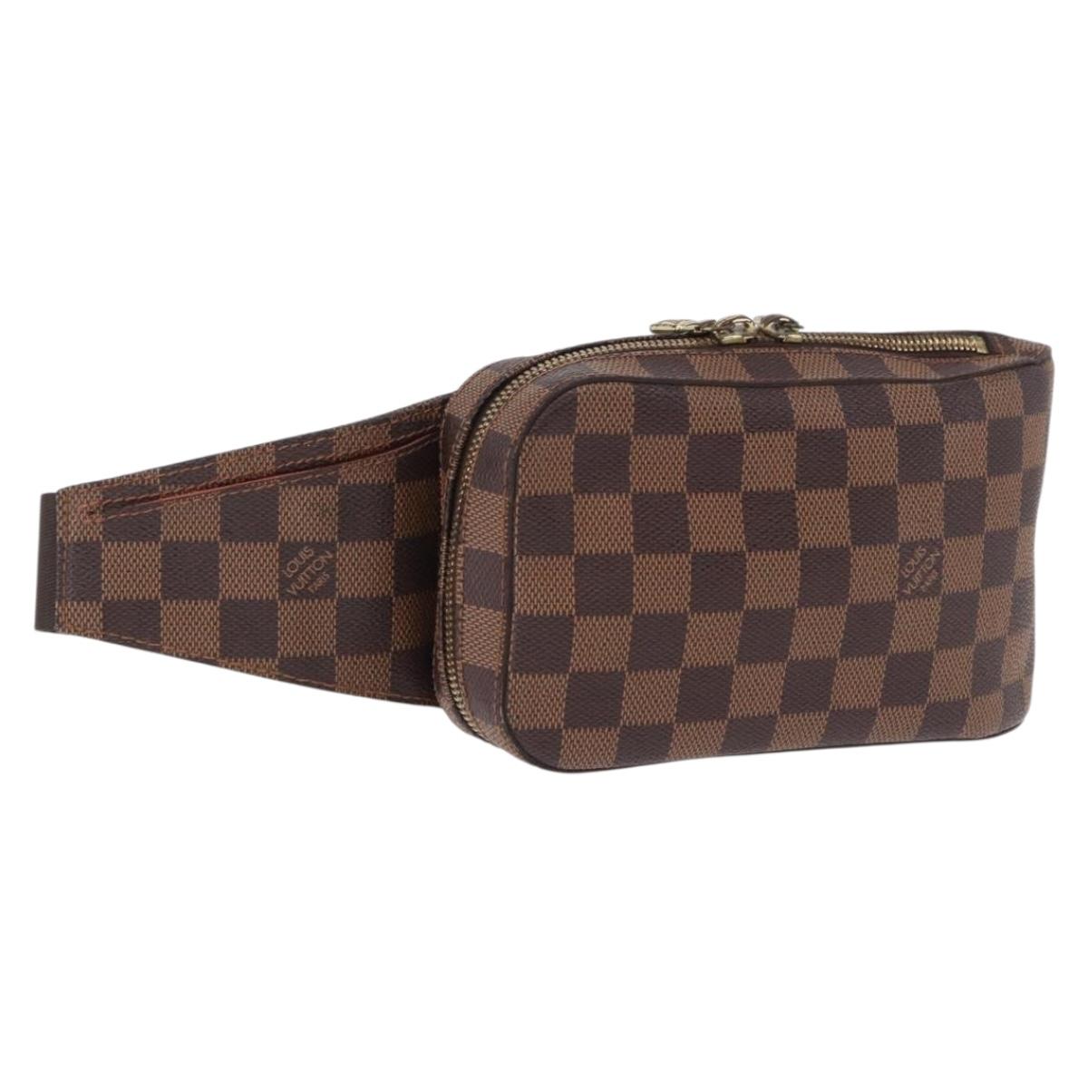 LOUIS VUITTON Damier Ebene Geronimos Shoulder Bag N51994 LV Auth ka5840