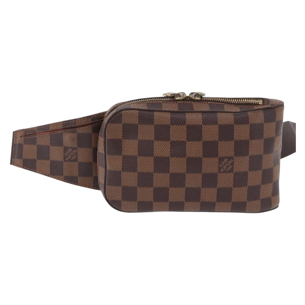 LOUIS VUITTON Damier Ebene Geronimos Shoulder Bag N51994 LV Auth ka5840