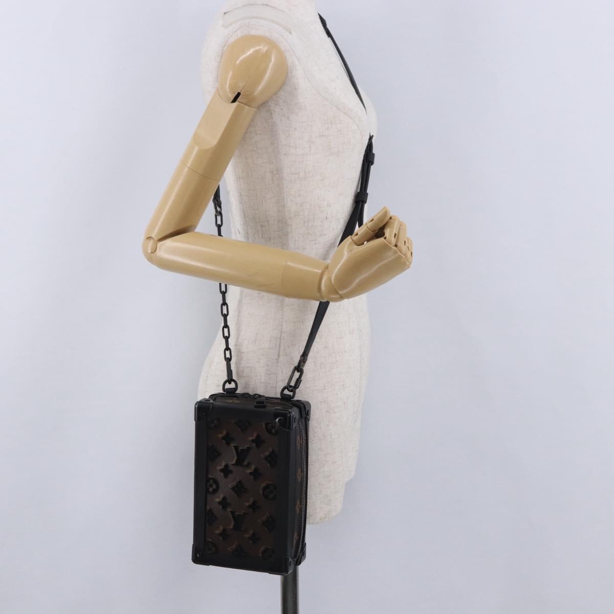 LOUIS VUITTON Monogram Tuftage Vertical Software Trunk Bag M45044 Auth ka5844M