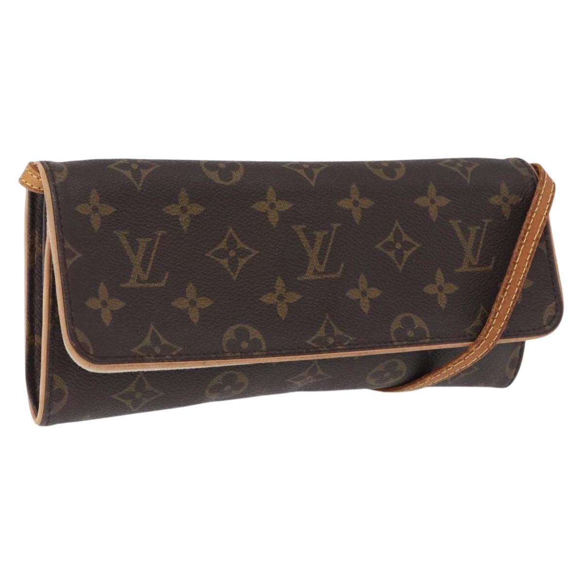 LOUIS VUITTON Monogram Pochette Twin GM Shoulder Bag M51852 LV Auth ka5845