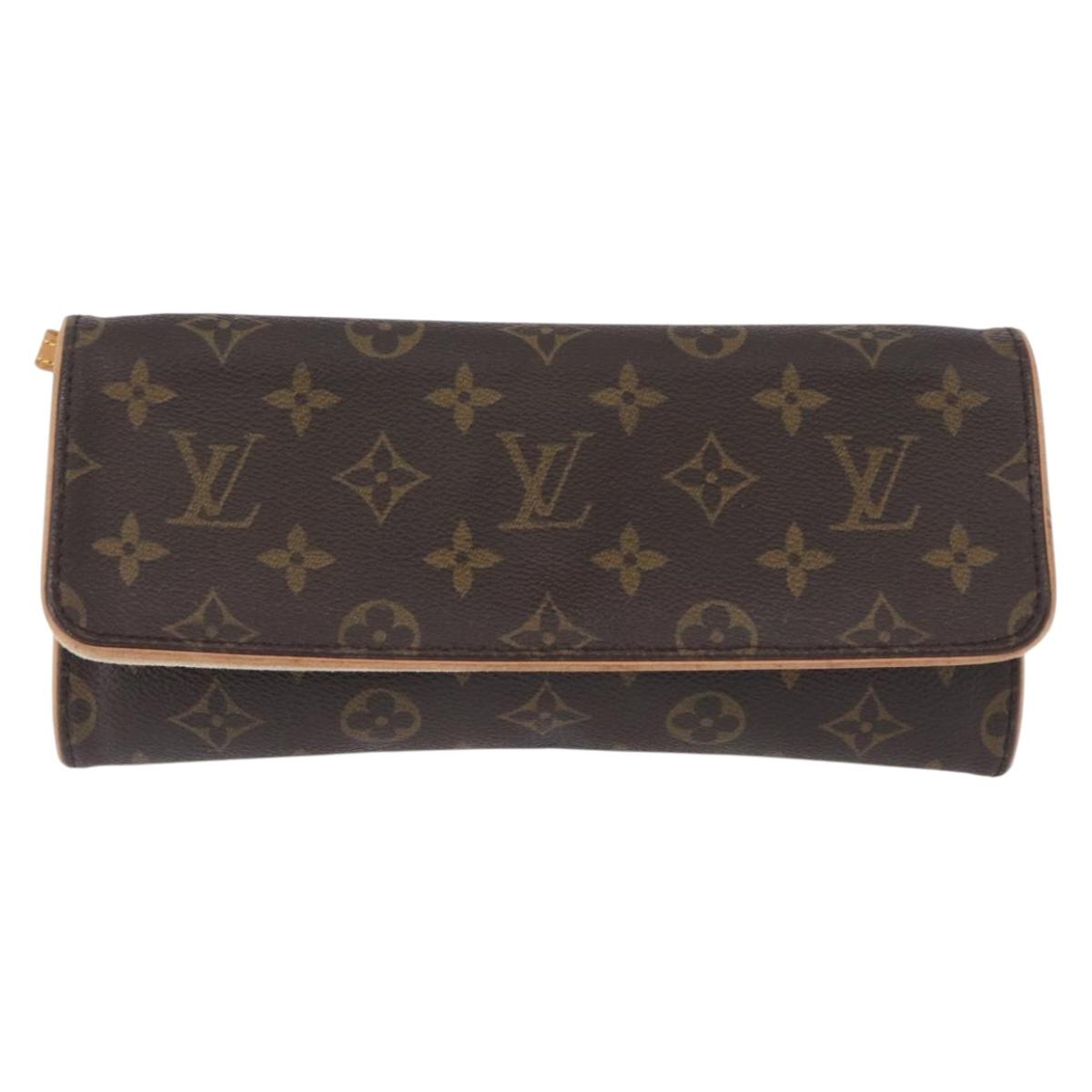 LOUIS VUITTON Monogram Pochette Twin GM Shoulder Bag M51852 LV Auth ka5845