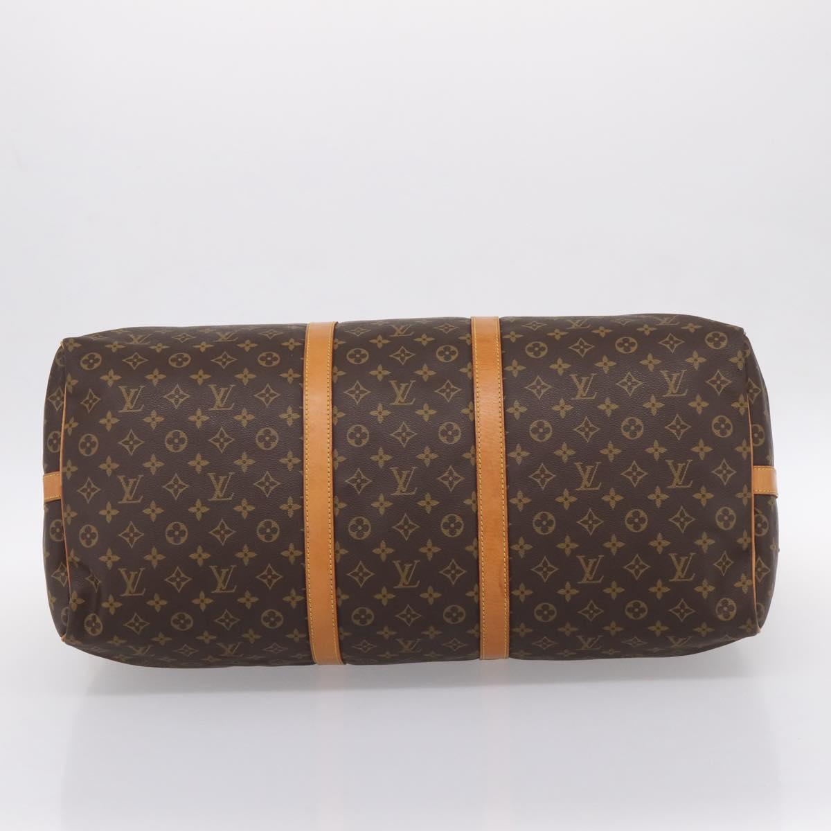 LOUIS VUITTON Monogram Keepall Bandouliere 60 Boston Bag M41412 LV Auth ka5850A