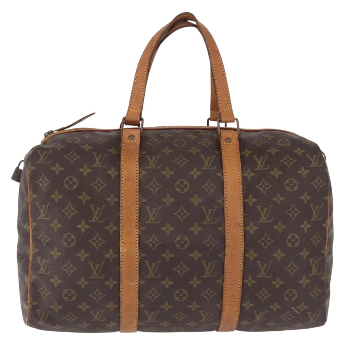 LOUIS VUITTON Monogram Sac Souple 45 Boston Bag M41624 LV Auth ka5852