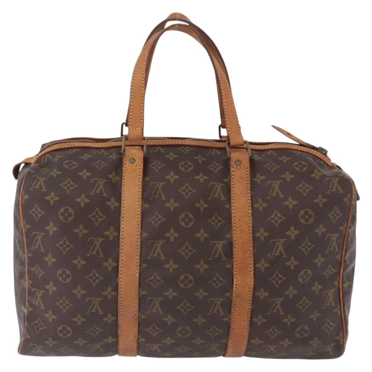 LOUIS VUITTON Monogram Sac Souple 45 Boston Bag M41624 LV Auth ka5852