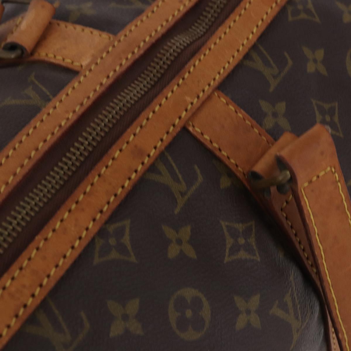 LOUIS VUITTON Monogram Sac Souple 45 Boston Bag M41624 LV Auth ka5852
