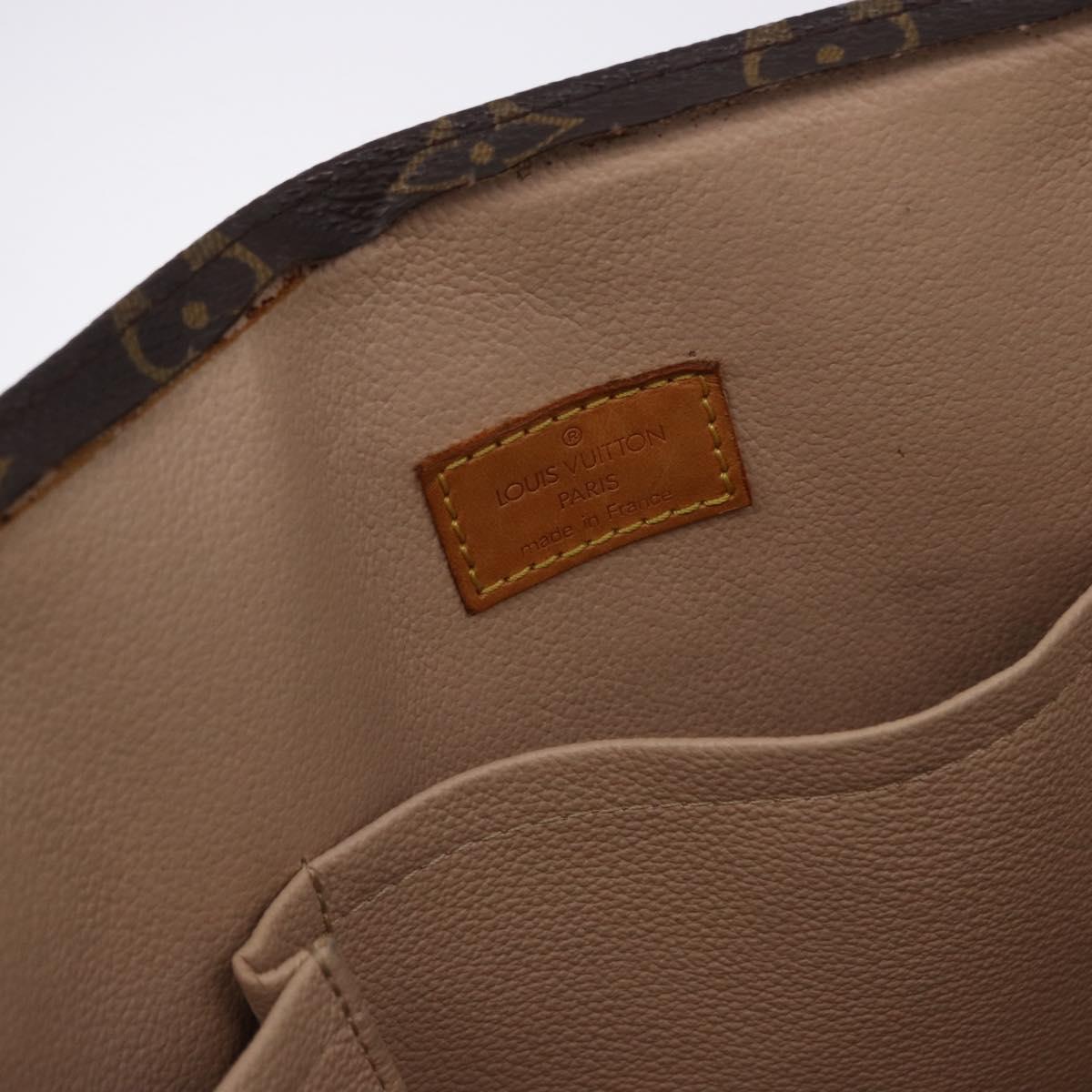 LOUIS VUITTON Monogram Sac Plat Hand Bag M51140 LV Auth ka5853