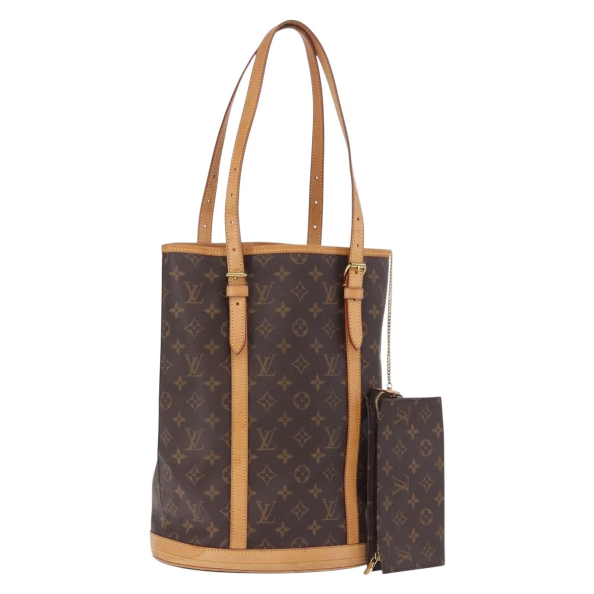 LOUIS VUITTON Monogram Bucket GM Shoulder Bag M42236 LV Auth ka5854