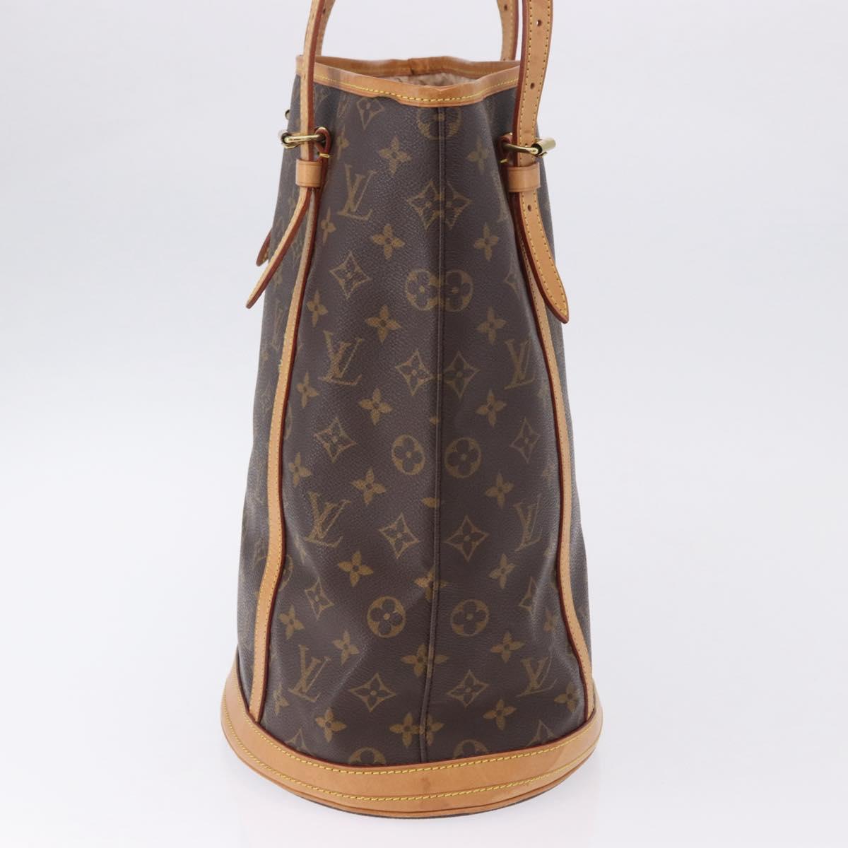 LOUIS VUITTON Monogram Bucket GM Shoulder Bag M42236 LV Auth ka5854