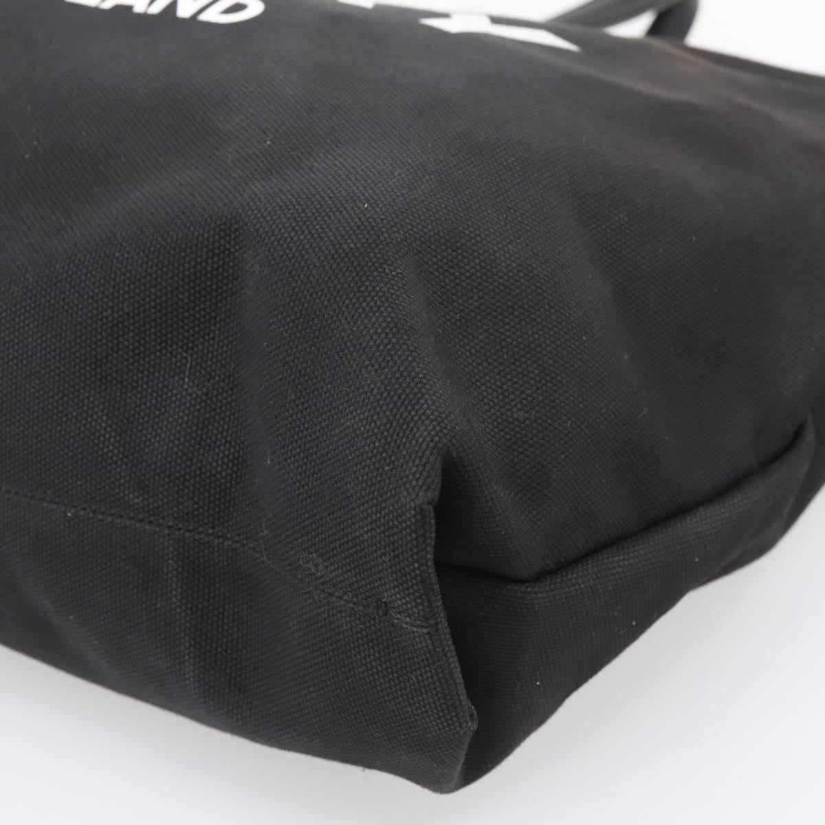 BURBERRY Tote Bag Canvas Black Silver Auth ka5856V