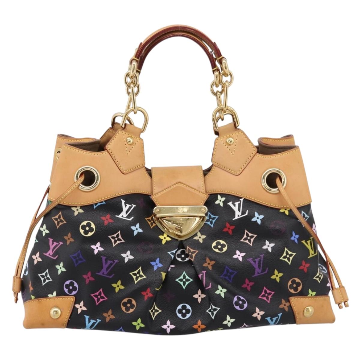 LOUIS VUITTON Monogram Multicolor Ursula Tote Bag Black M40124 LV Auth ka5857V