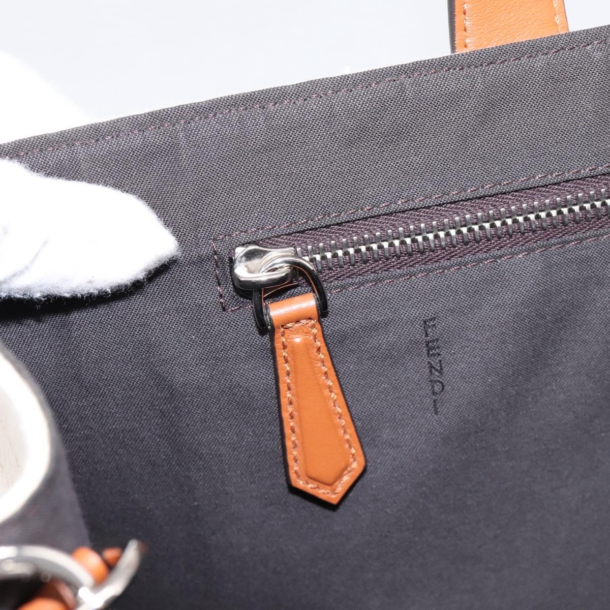 FENDI Zucca Canvas Hand Bag 2way White Silver Auth ka5858M