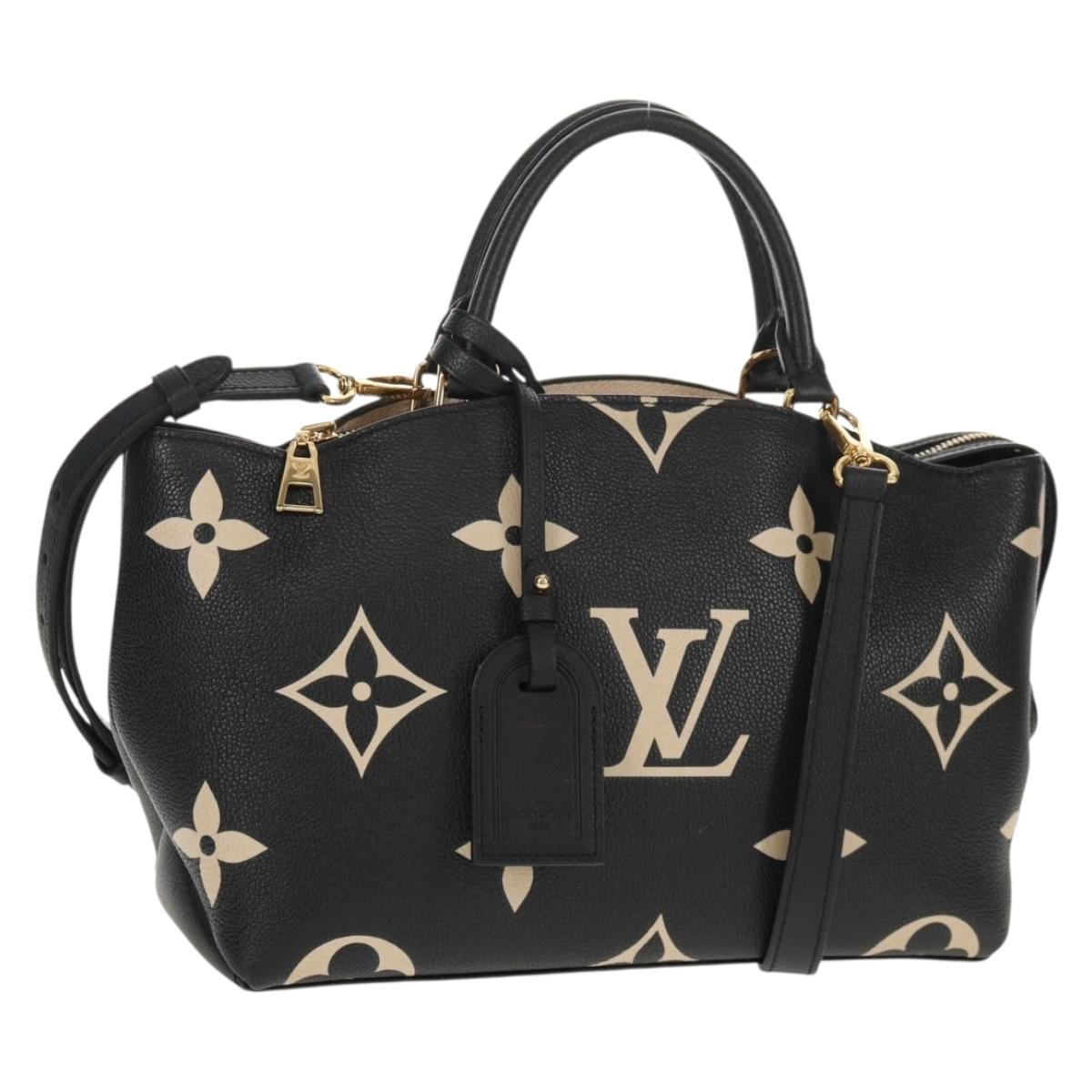 LOUIS VUITTON Empreinte Petit Palais PM Hand Bag Black M58913 LV Auth ka585M
