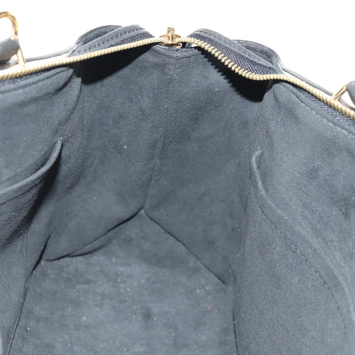 LOUIS VUITTON Empreinte Petit Palais PM Hand Bag Black M58913 LV Auth ka585M