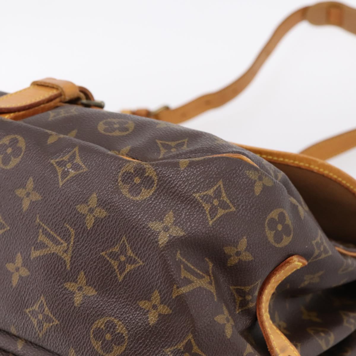 LOUIS VUITTON Monogram Saumur 35 Shoulder Bag M42254 LV Auth ka5862