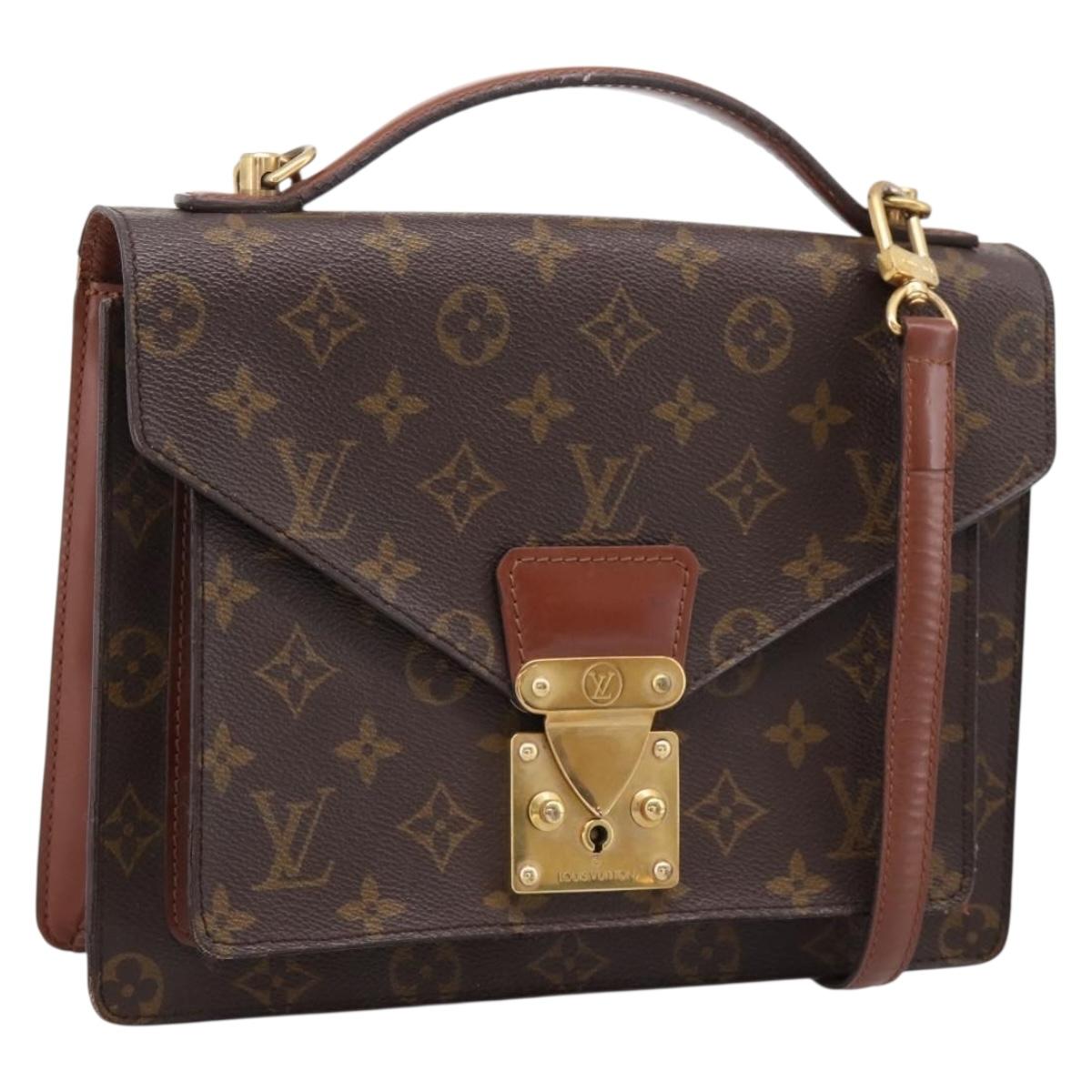 LOUIS VUITTON Monogram Monceau 26 Hand Bag 2way M51187 LV Auth ka5863