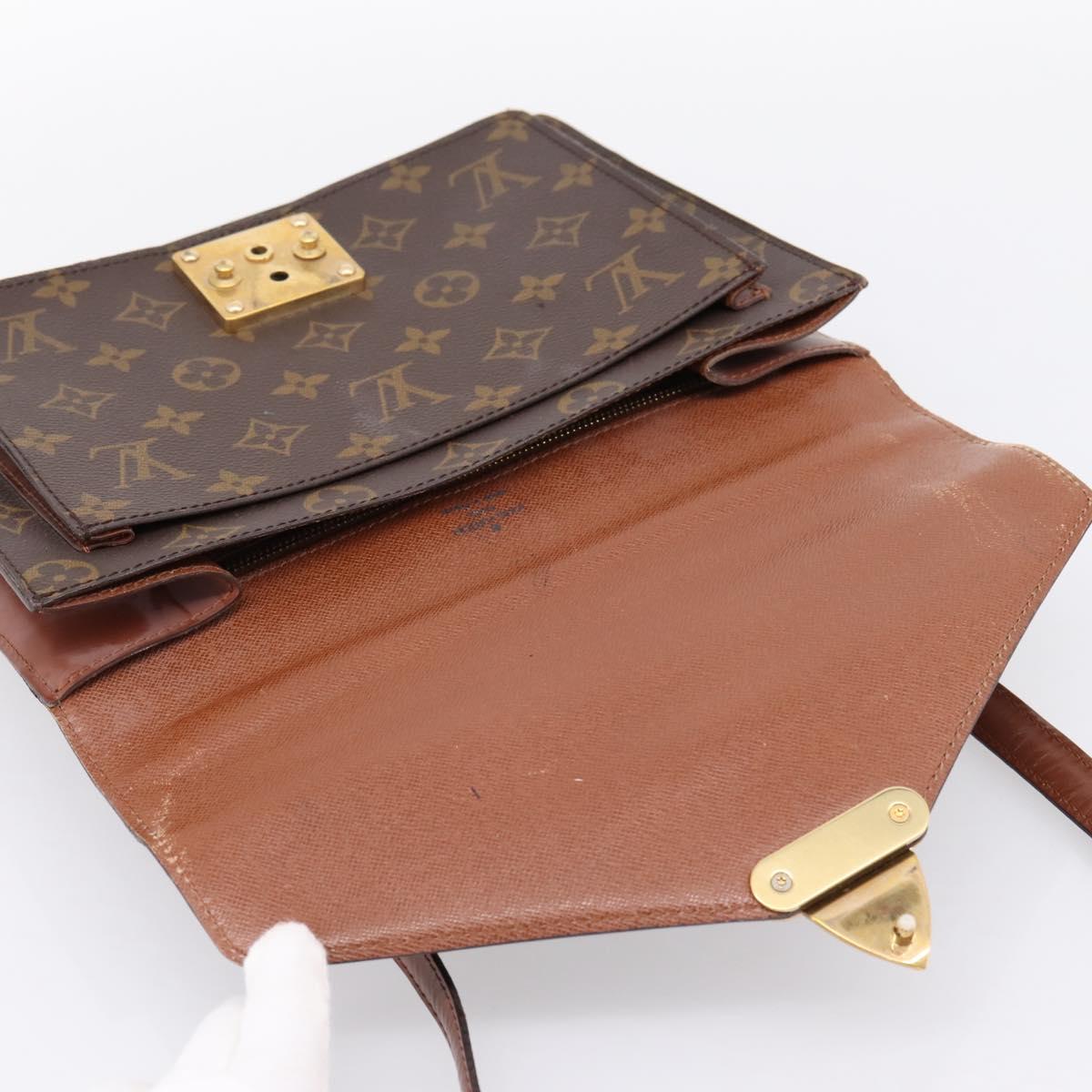 LOUIS VUITTON Monogram Monceau 26 Hand Bag 2way M51187 LV Auth ka5863