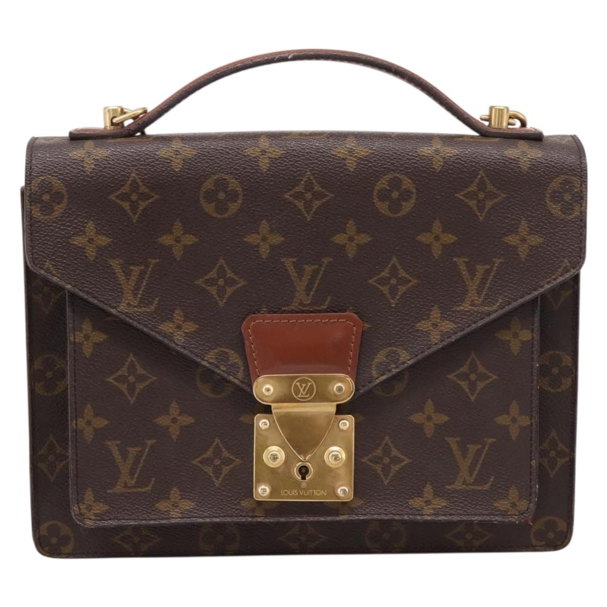 LOUIS VUITTON Monogram Monceau 26 Hand Bag 2way M51187 LV Auth ka5863