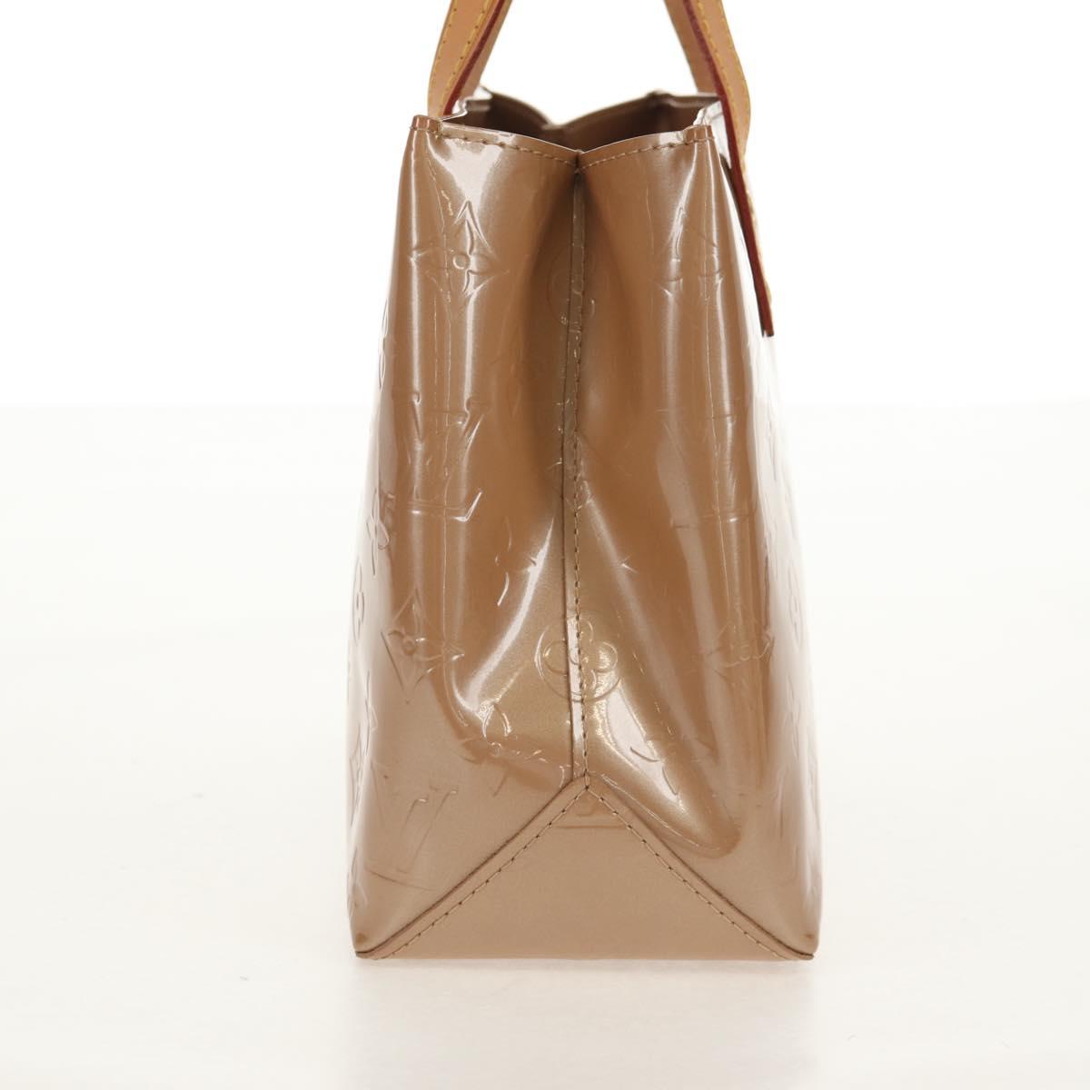 LOUIS VUITTON Monogram Vernis Reade PM Hand Bag Noisette M91334 LV Auth ka586V