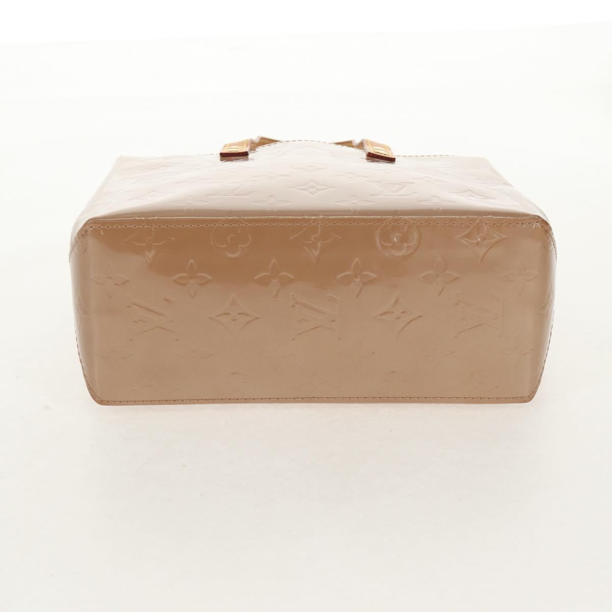 LOUIS VUITTON Monogram Vernis Reade PM Hand Bag Noisette M91334 LV Auth ka586V