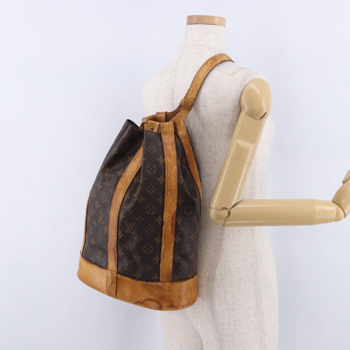 LOUIS VUITTON Monogram Randonnee PM Shoulder Bag M42243 LV Auth ka5880