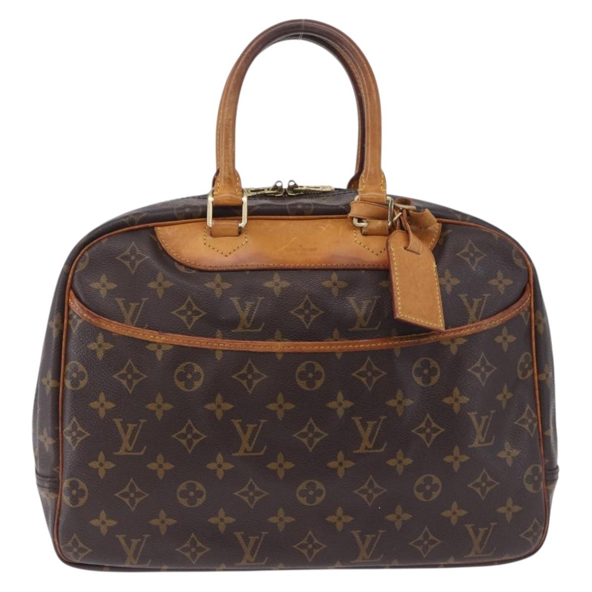 LOUIS VUITTON Monogram Deauville Hand Bag M47270 LV Auth ka5881
