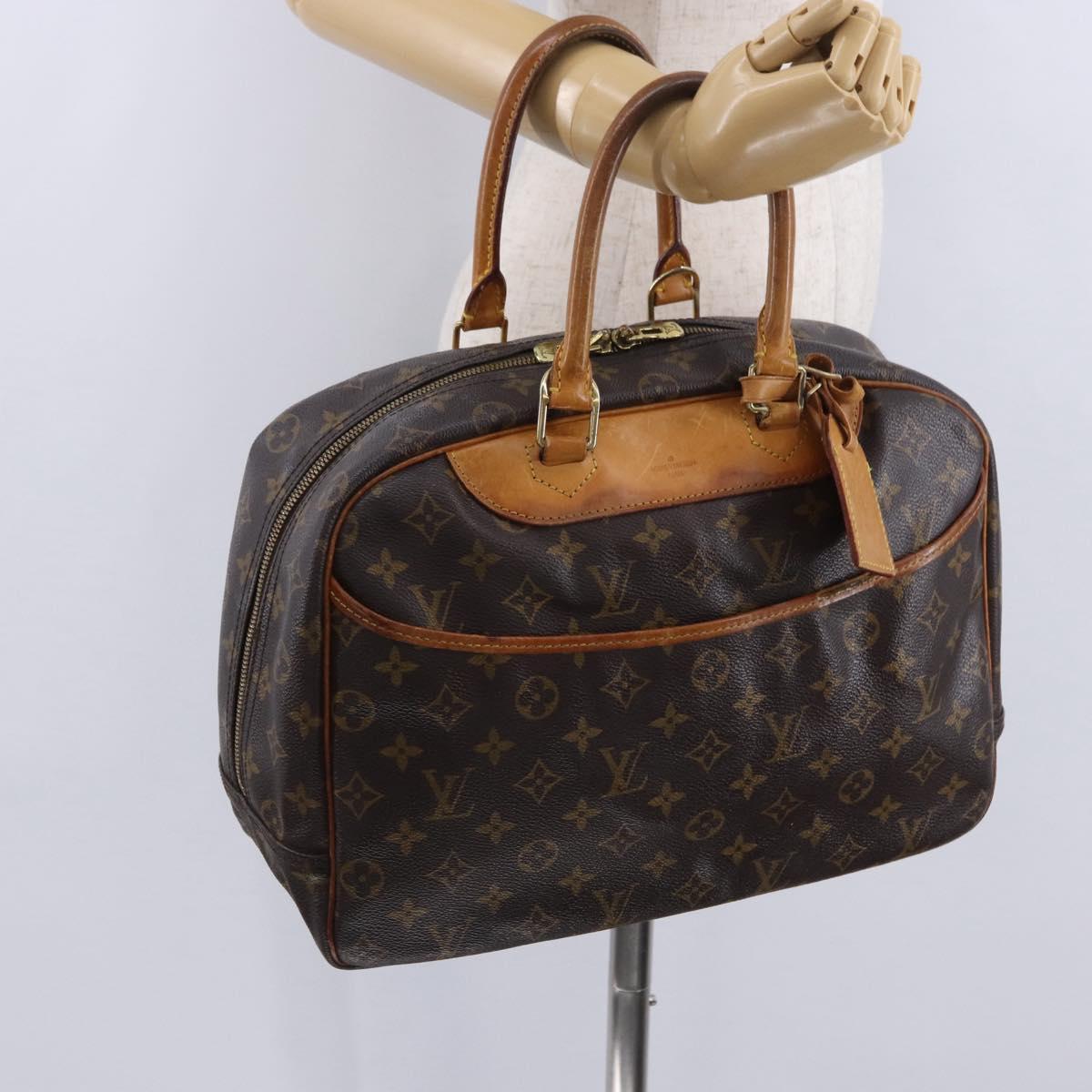 LOUIS VUITTON Monogram Deauville Hand Bag M47270 LV Auth ka5881