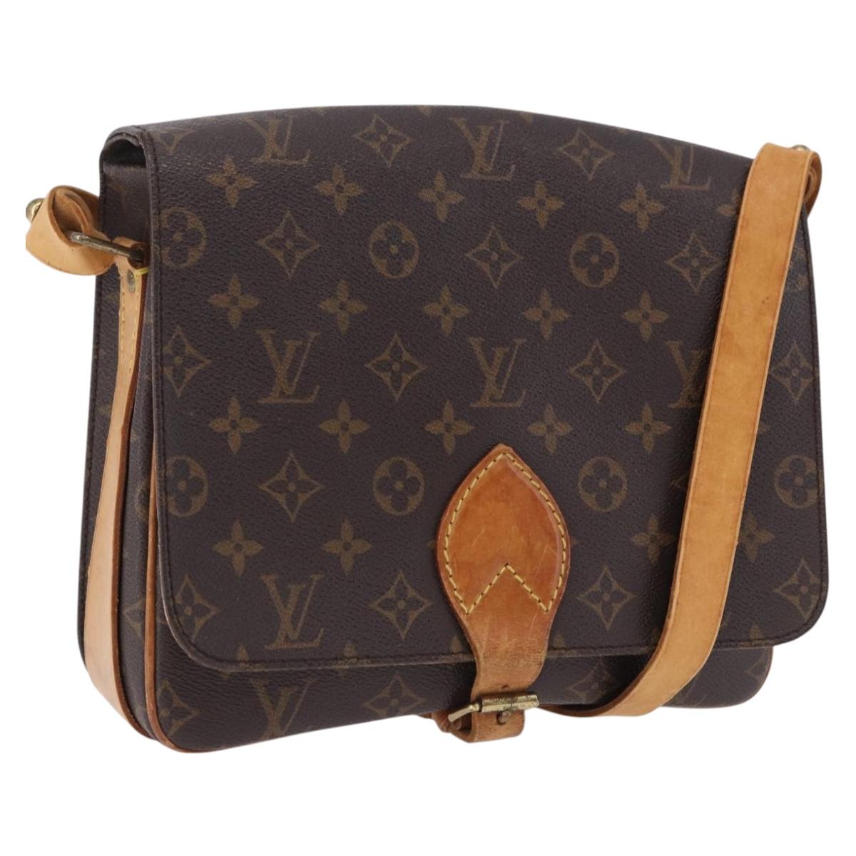 LOUIS VUITTON Monogram Cartouchiere GM Shoulder Bag M51252 LV Auth ka5882